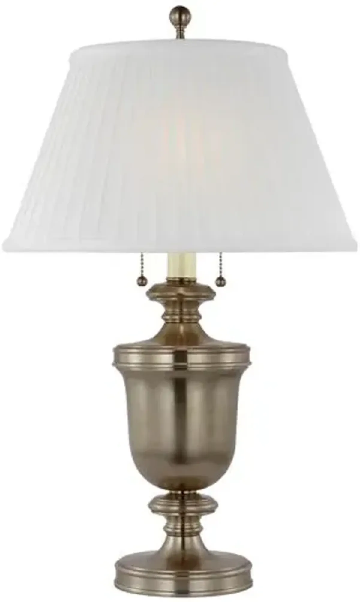 Visual Comfort - Classical Urn Form Medium Table Lamp - Gray