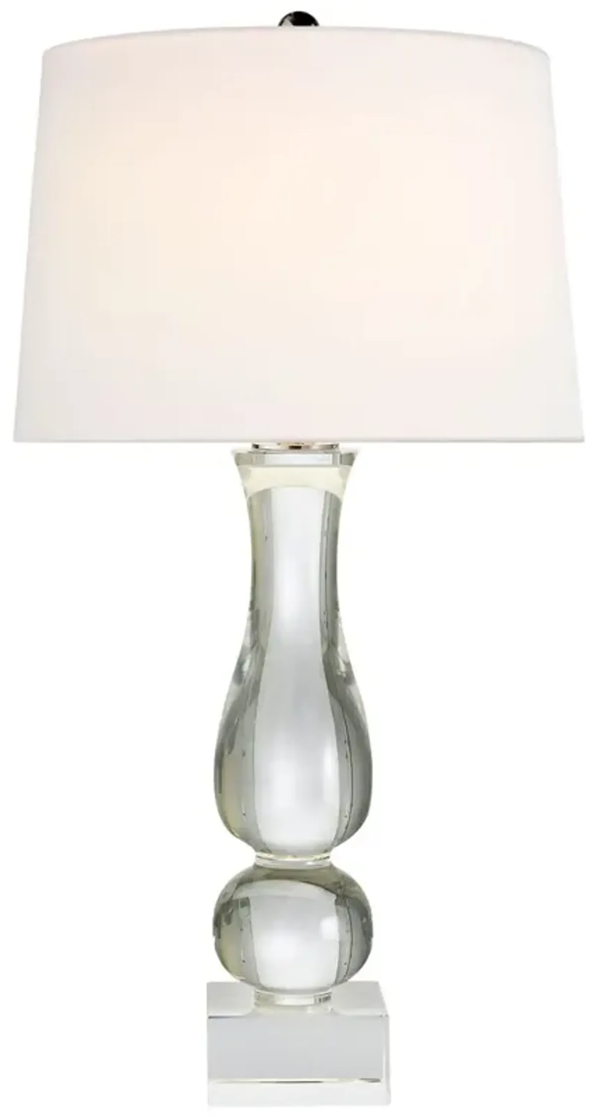 Visual Comfort - Contemporary Balustrade Table Lamp - Crystal - Clear