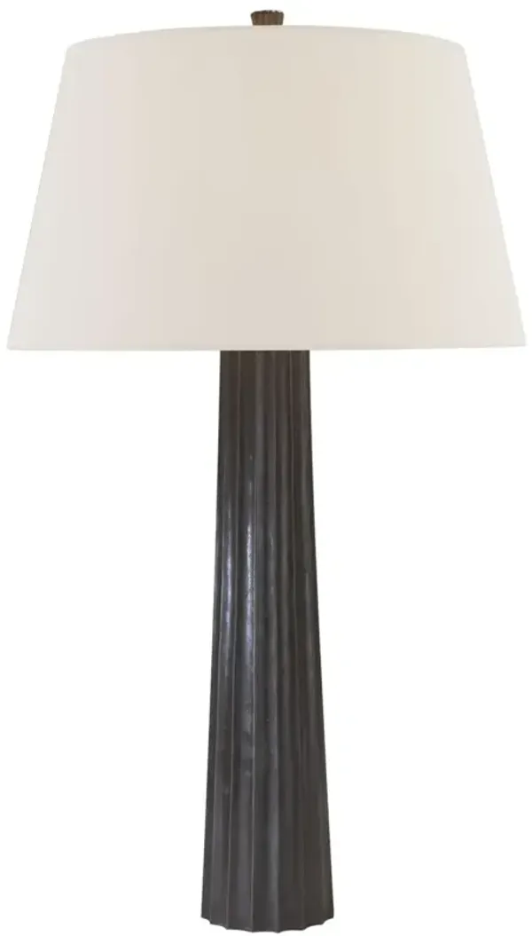 Visual Comfort - Fluted Spire Large Table Lamp - Black