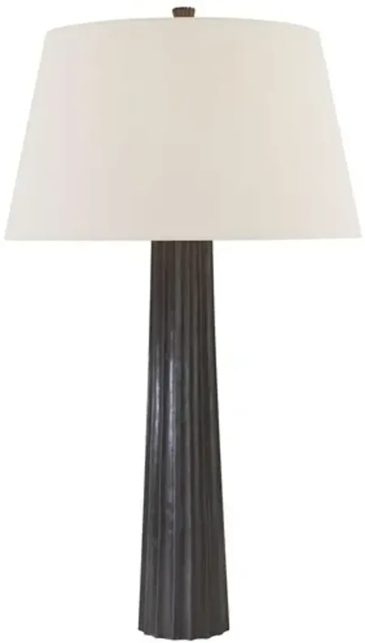 Visual Comfort - Fluted Spire Large Table Lamp - Black