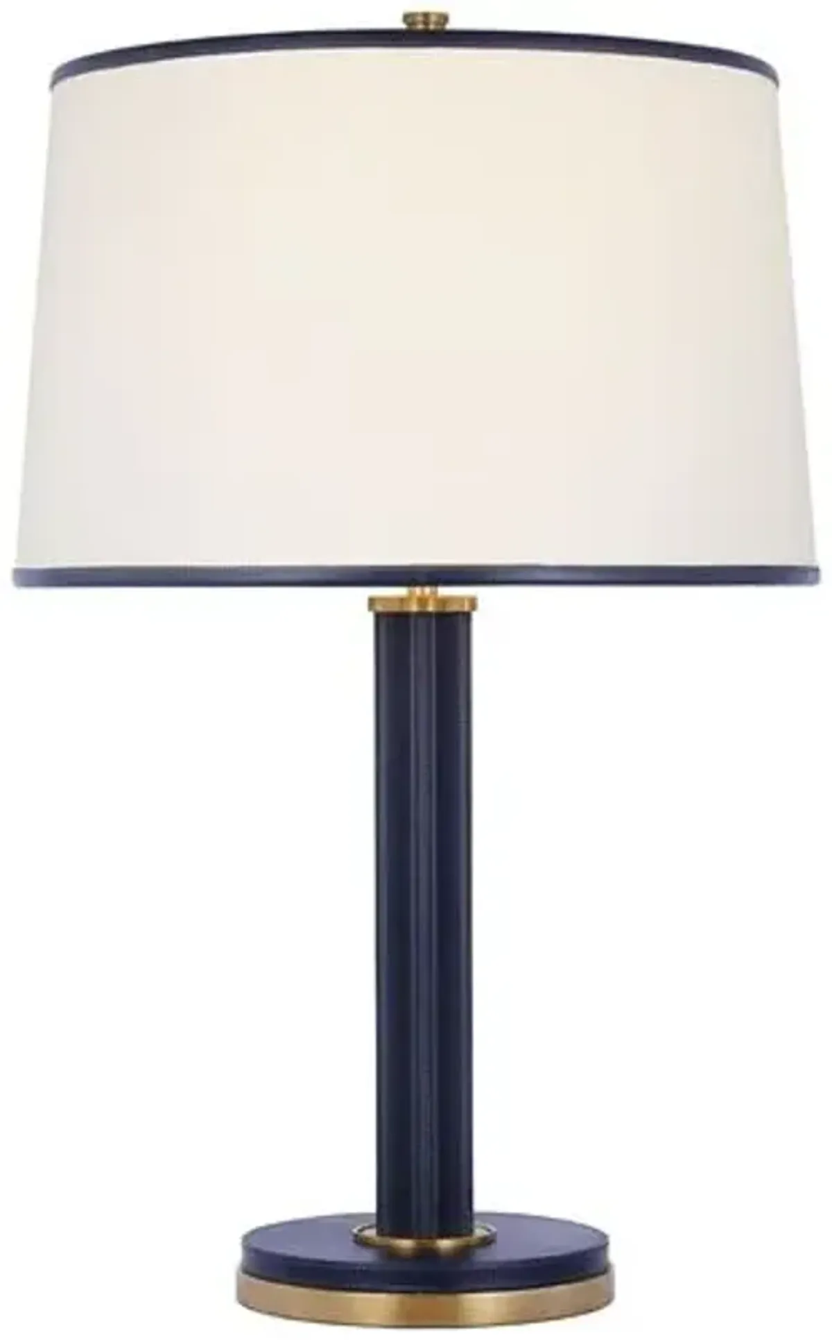 Ralph Lauren Home - Visual Comfort - Riley Medium Leather Table Lamp - Gold