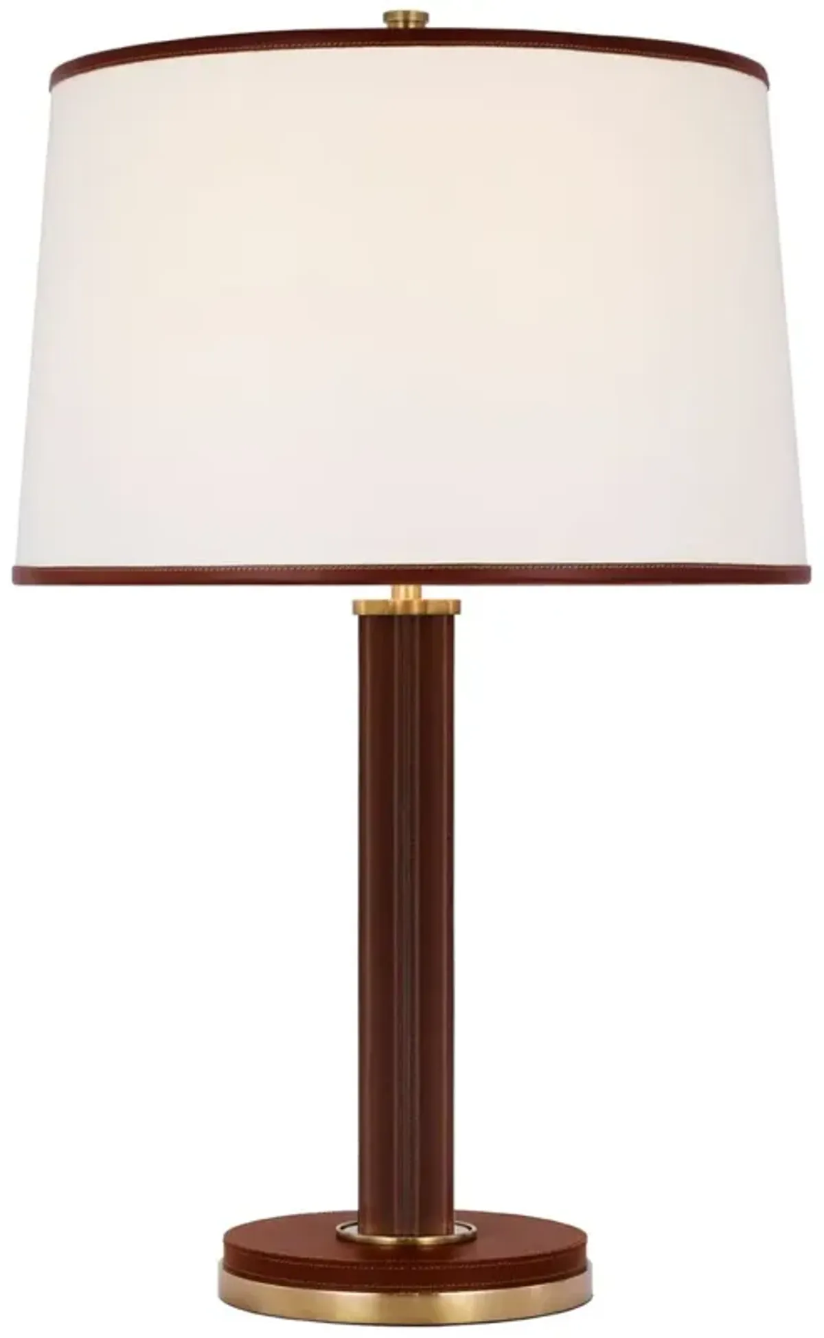 Ralph Lauren Home - Visual Comfort - Riley Medium Leather Table Lamp - Gold