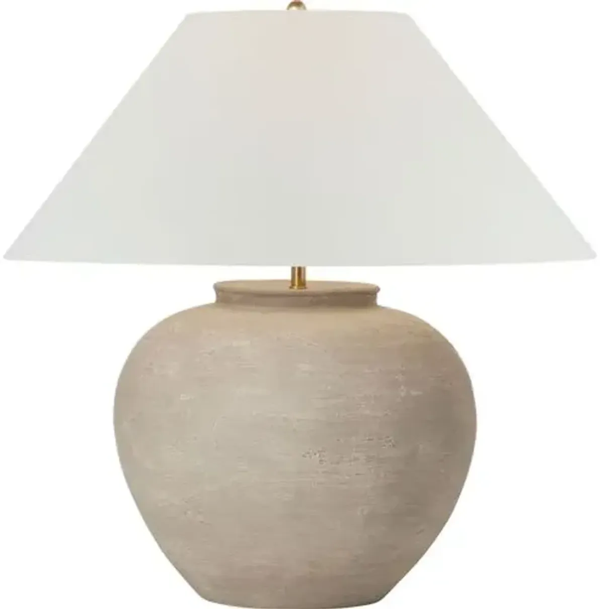 Visual Comfort - Casey Medium Table Lamp - Silt Grey Ceramic - Gray