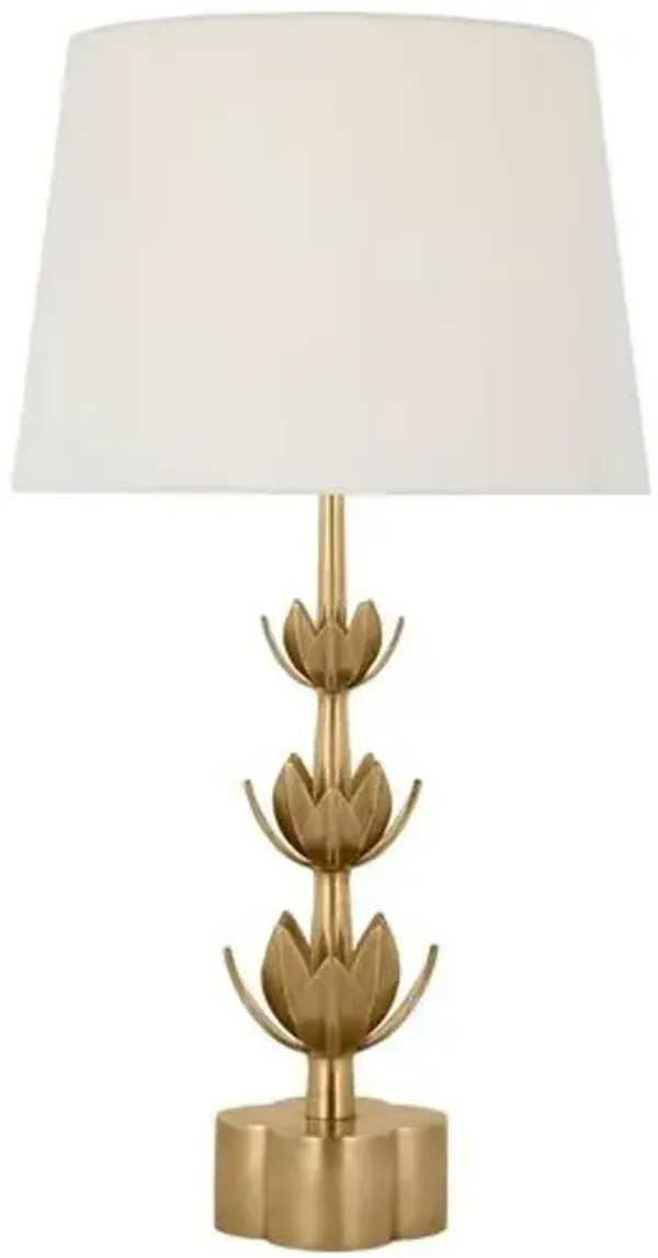 Visual Comfort - Alberto Large Triple Table Lamp - Gold