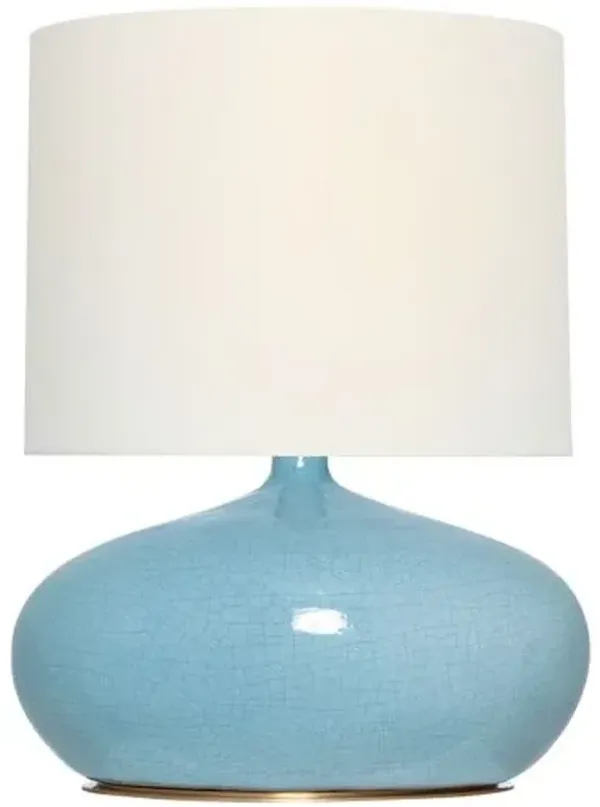 Visual Comfort - Olinda 24" Low Table Lamp - Blue