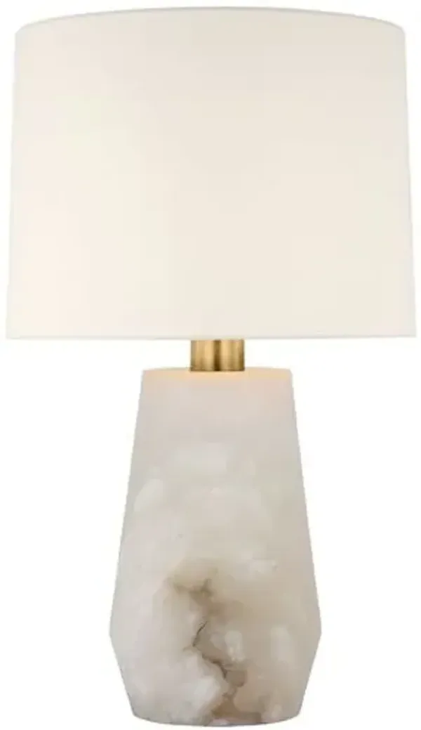 Visual Comfort - Corfu 32" Table Lamp - Alabaster - White