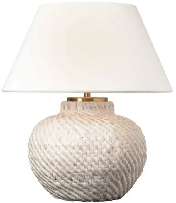 Avedon 11" Cordless Rattan Accent Lamp