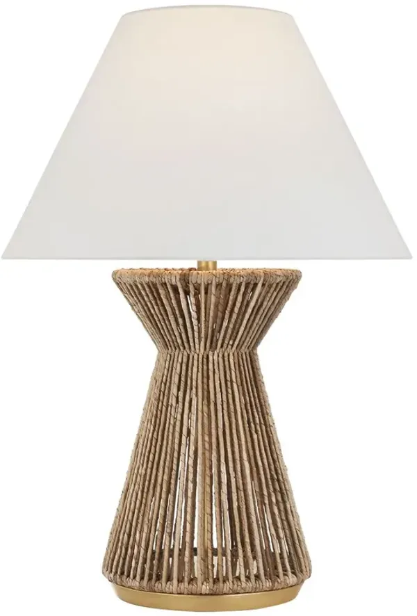Visual Comfort - Antigua 30" Table Lamp - Natural Abaca - Brown