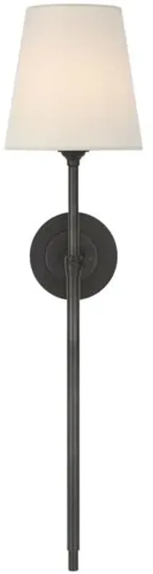 Visual Comfort - Bryant 27" Cordless Tail Sconce - Black