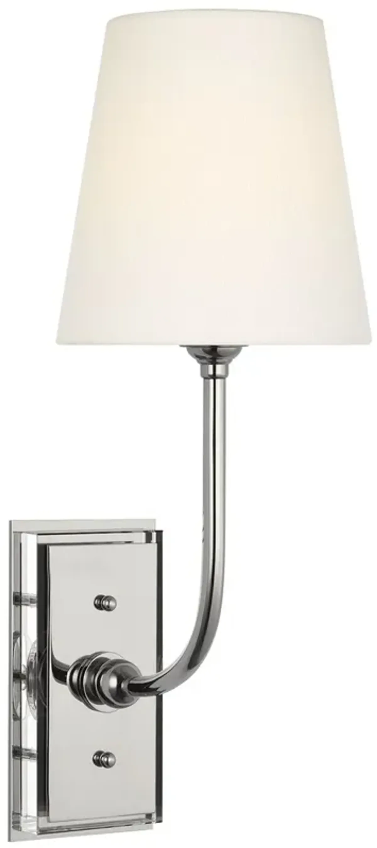 Visual Comfort - Hulton 17" Cordless Single Sconce - Silver