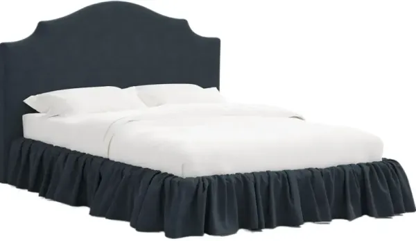 Maggie Ruffle Elegant Platform Bed, Linen