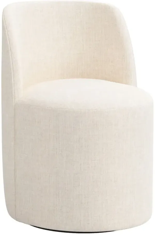 Cora Swivel Dining Chair, Linen