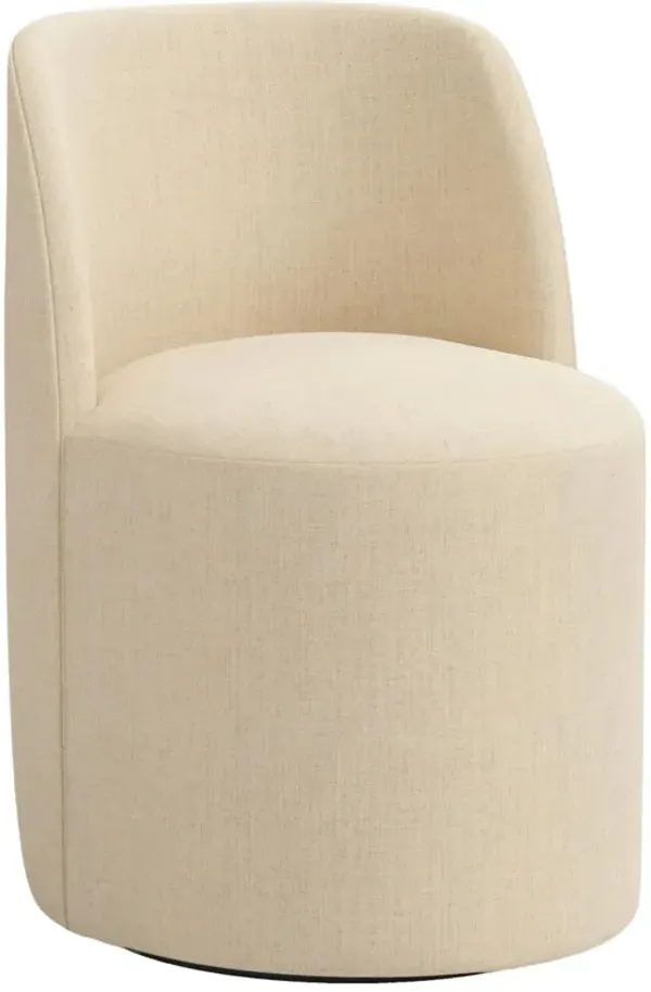 Cora Swivel Dining Chair, Linen