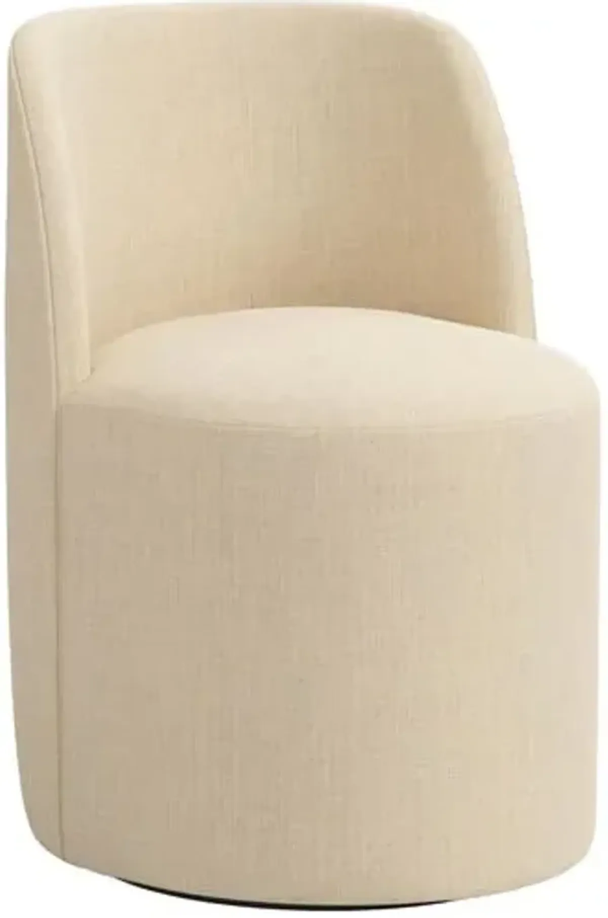 Cora Swivel Dining Chair - Linen - Handcrafted