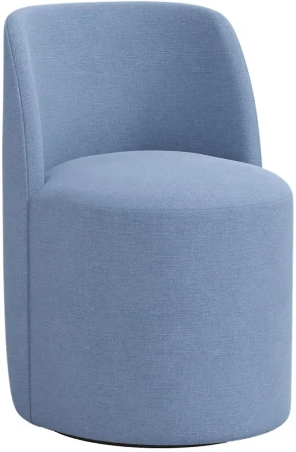 Cora Swivel Dining Chair, Linen