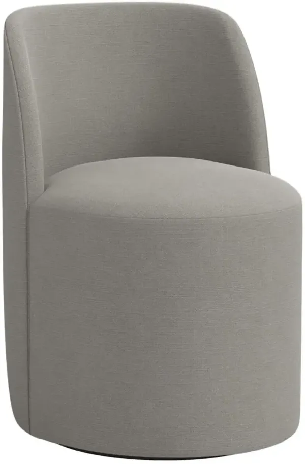 Cora Swivel Dining Chair, Linen