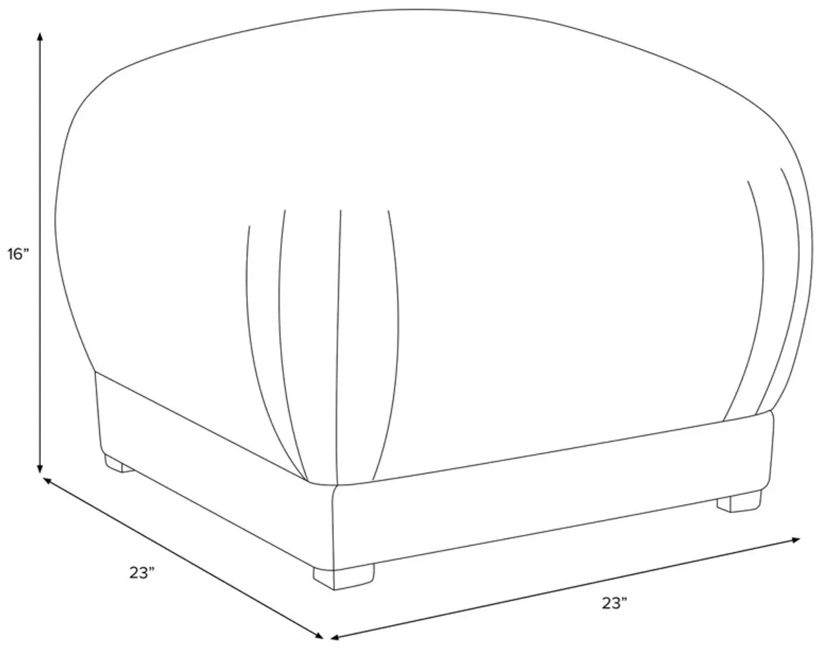 Benton Ottoman, Linen