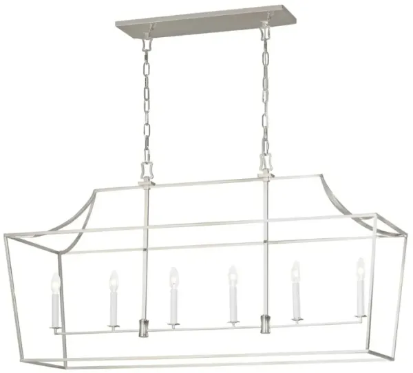 Visual Comfort - Southold Linear Lantern - Silver