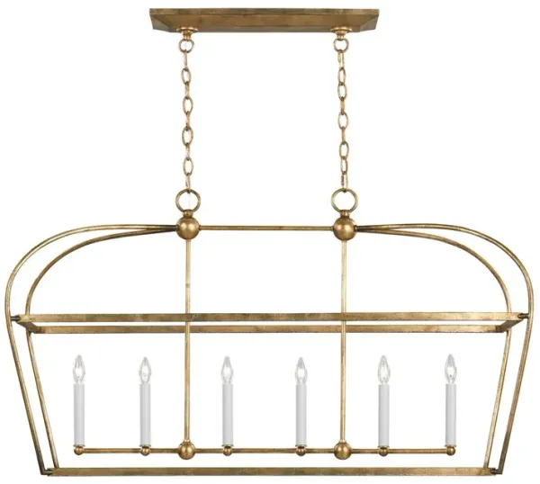 Visual Comfort - Stonington Linear Lantern - Antique Gild - Gold