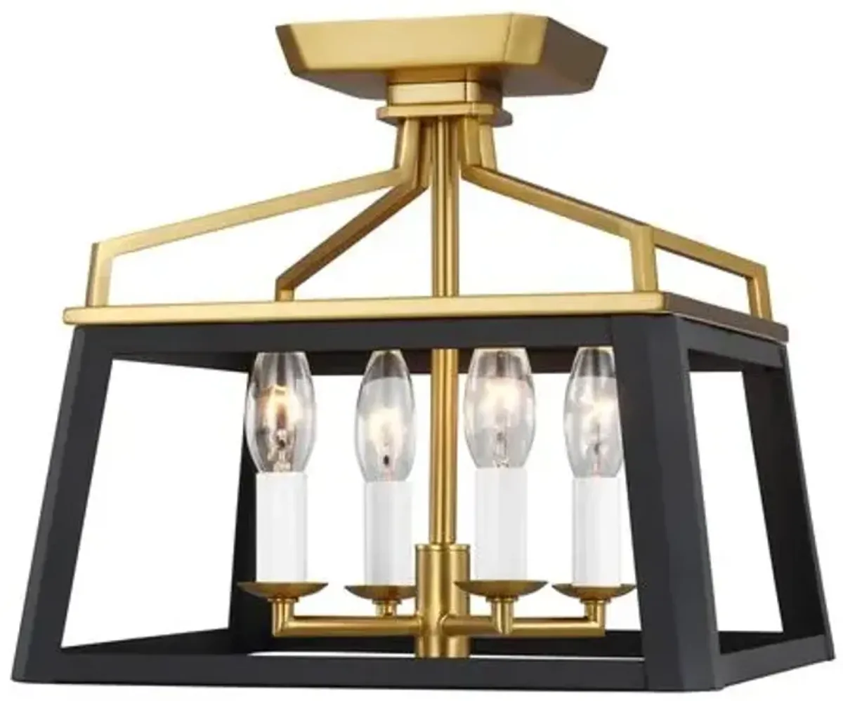 Visual Comfort - Carlow Flush Mount - Black