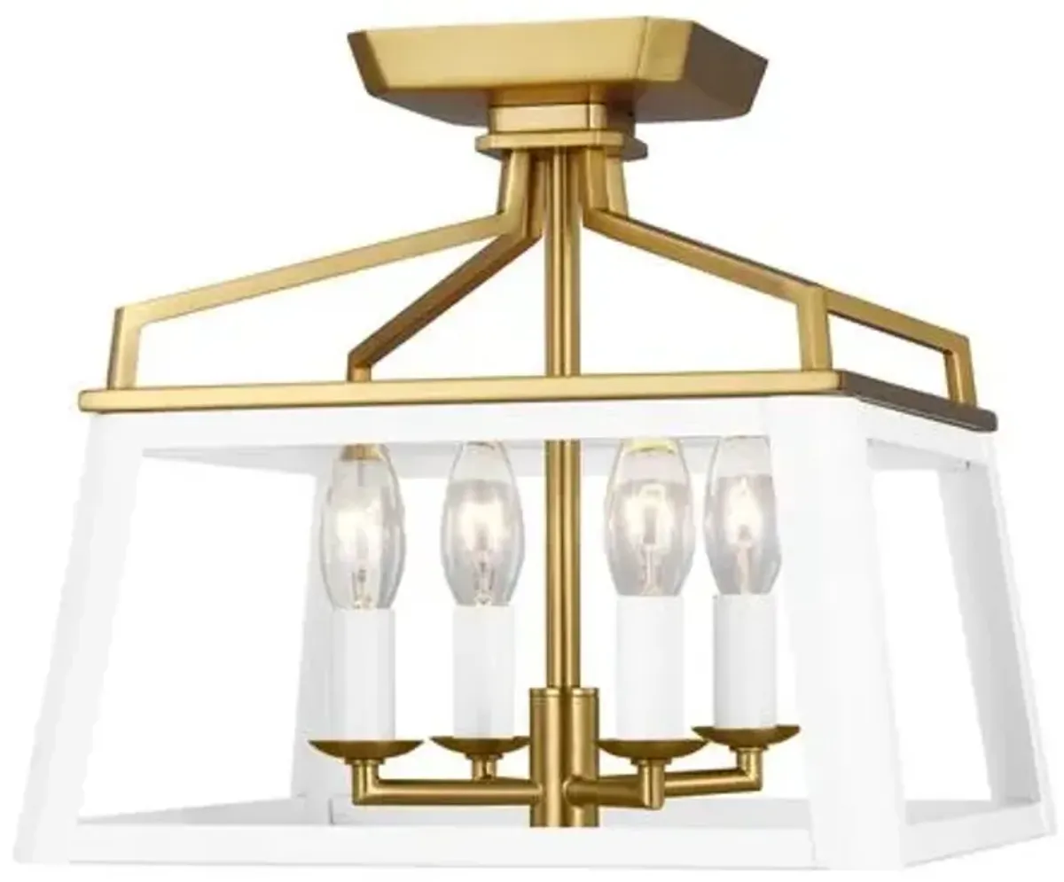 Visual Comfort - Carlow Flush Mount - White