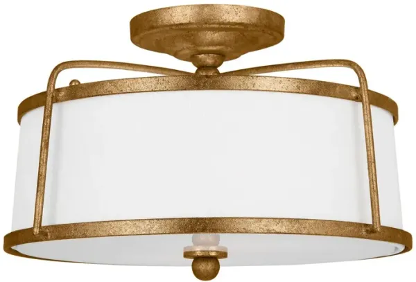 Visual Comfort - Stonington Medium Semi Flush Mount - Antique Gild - Gold