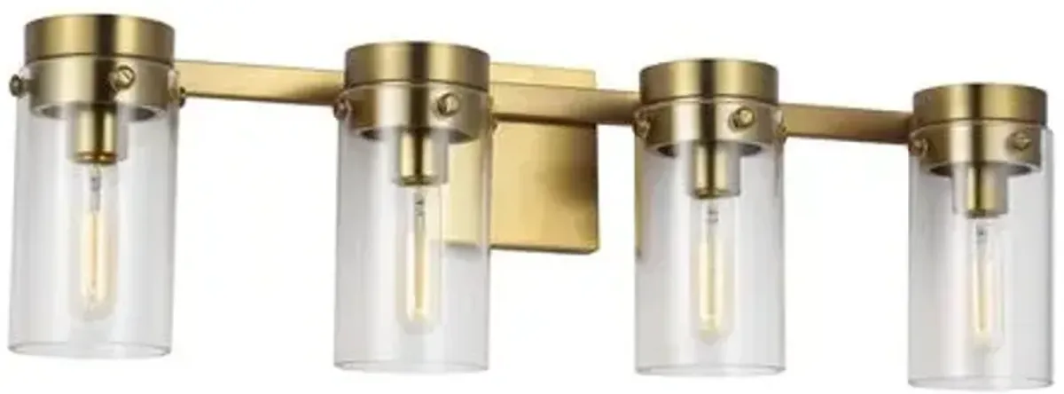 Visual Comfort - Garrett 4-Light Vanity - Clear