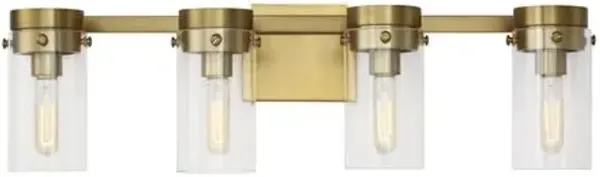 Visual Comfort - Garrett 4-Light Vanity - Clear