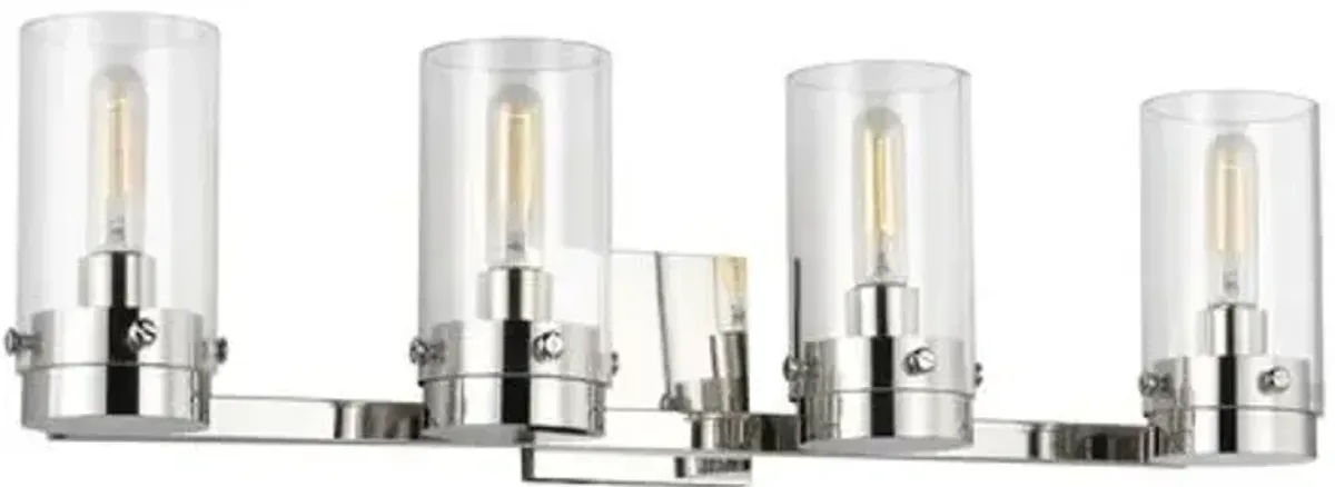 Visual Comfort - Garrett 4-Light Vanity - Clear