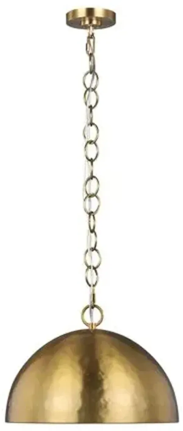 Visual Comfort - Whare Pendant - Handcrafted - Gold