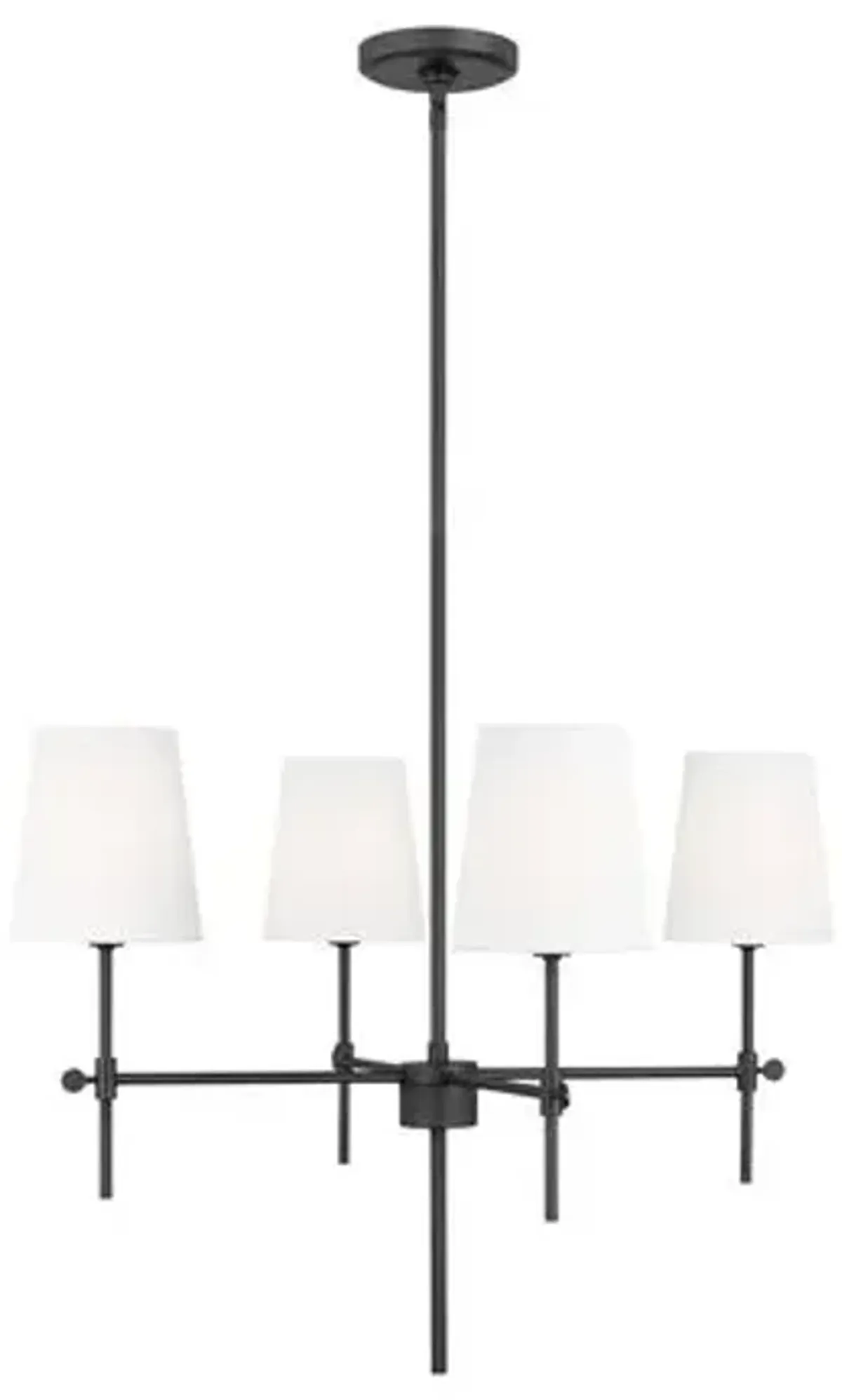 Visual Comfort - Baker 4-Light Chandelier - Black