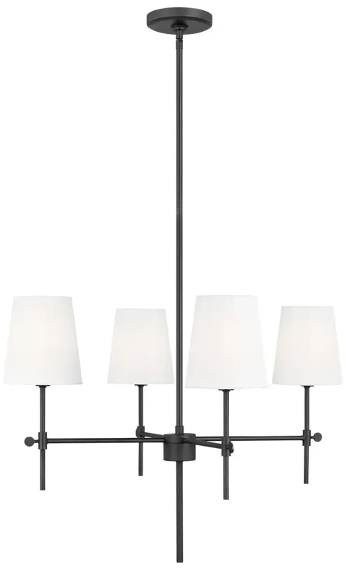 Visual Comfort - Baker 4-Light Chandelier - Black