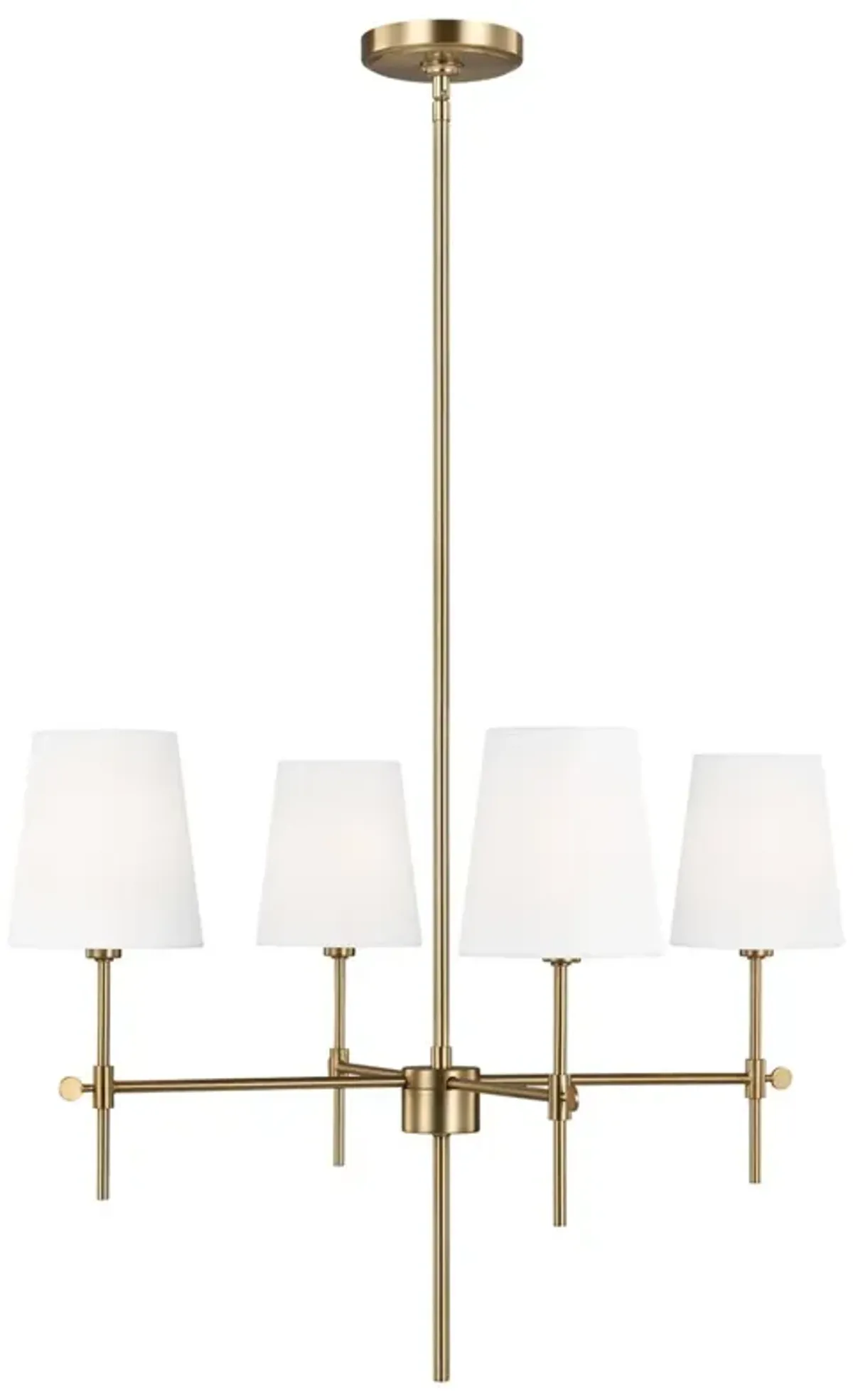 Visual Comfort - Baker 4-Light Chandelier - Gold