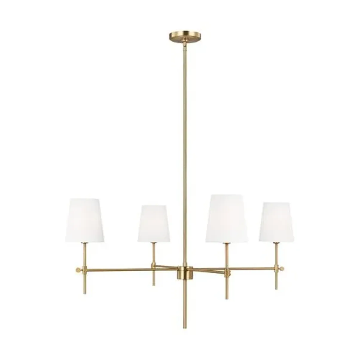 Visual Comfort - Baker 4-Light Chandelier - Gold