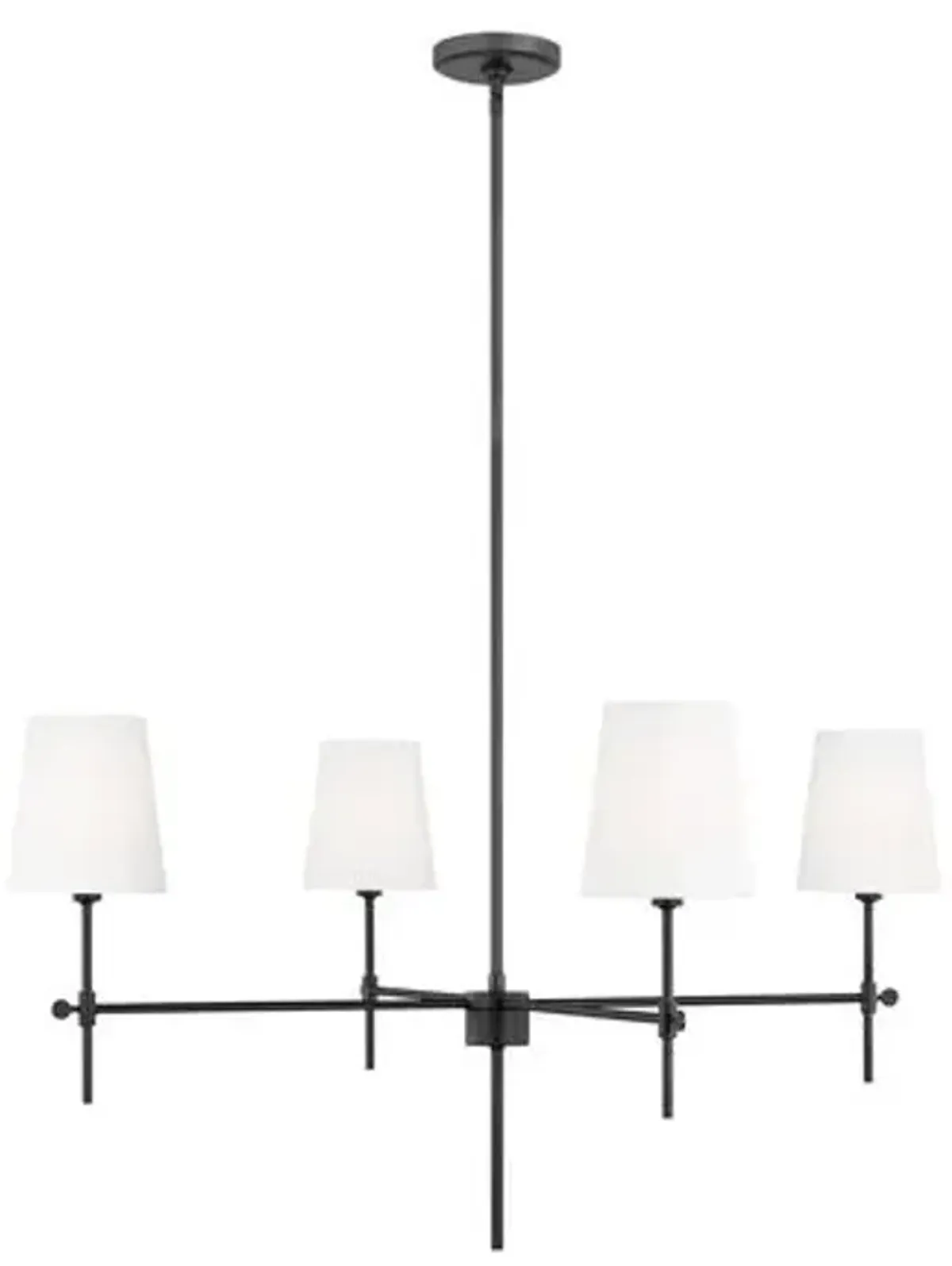 Visual Comfort - Baker 4-Light Chandelier - Black