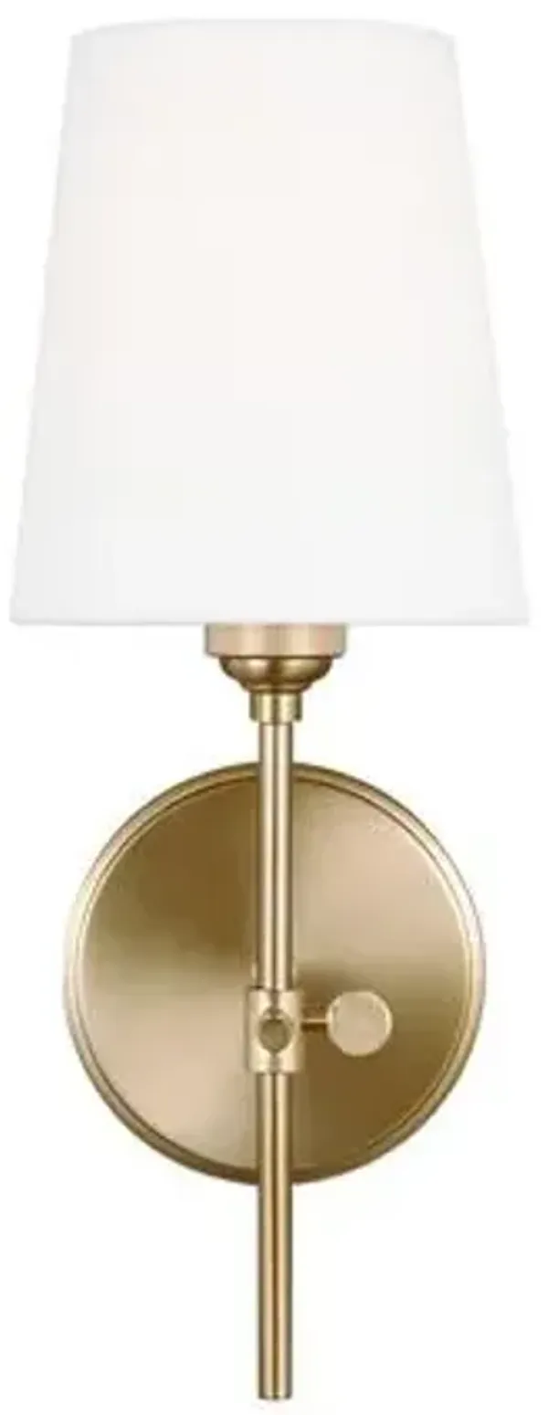 Visual Comfort - Baker 1-Light Wall/Bath Sconce - Gold