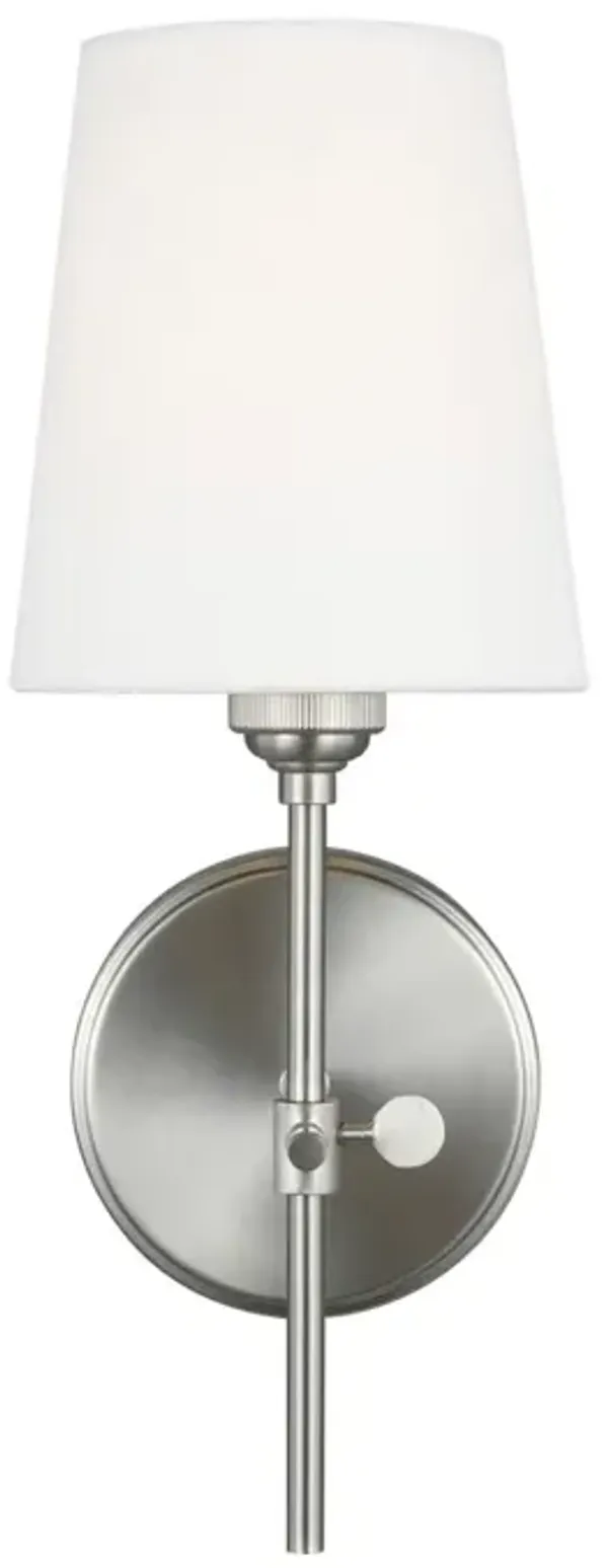 Visual Comfort - Baker 1-Light Wall/Bath Sconce - Silver
