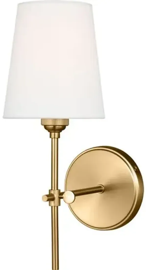 Visual Comfort - Baker 1-Light Wall/Bath Sconce - Gold