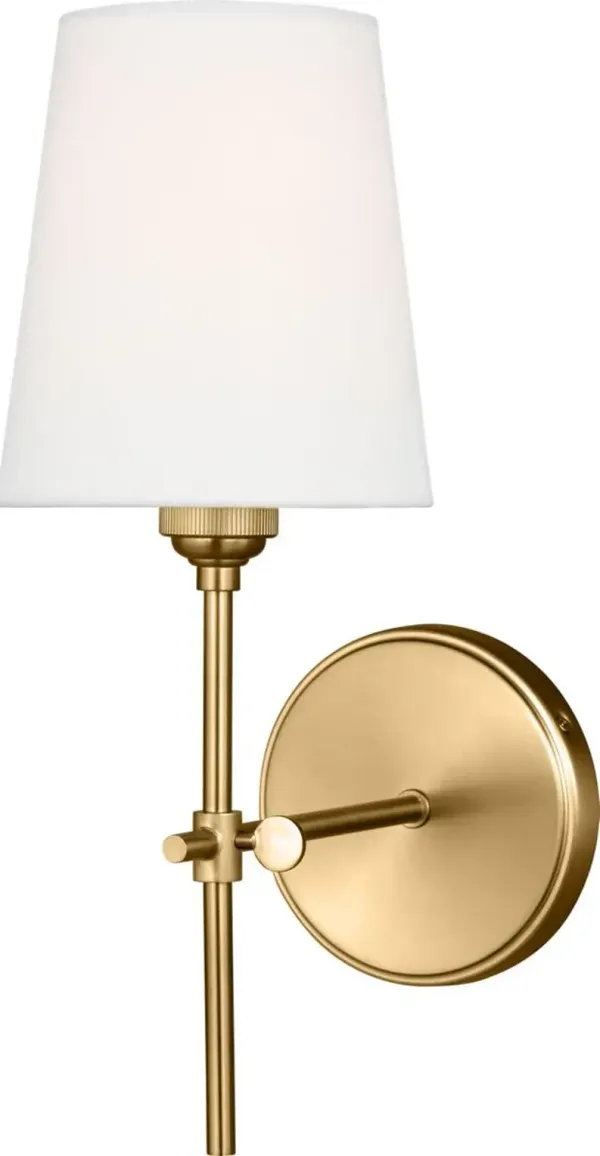 Visual Comfort - Baker 1-Light Wall/Bath Sconce - Gold