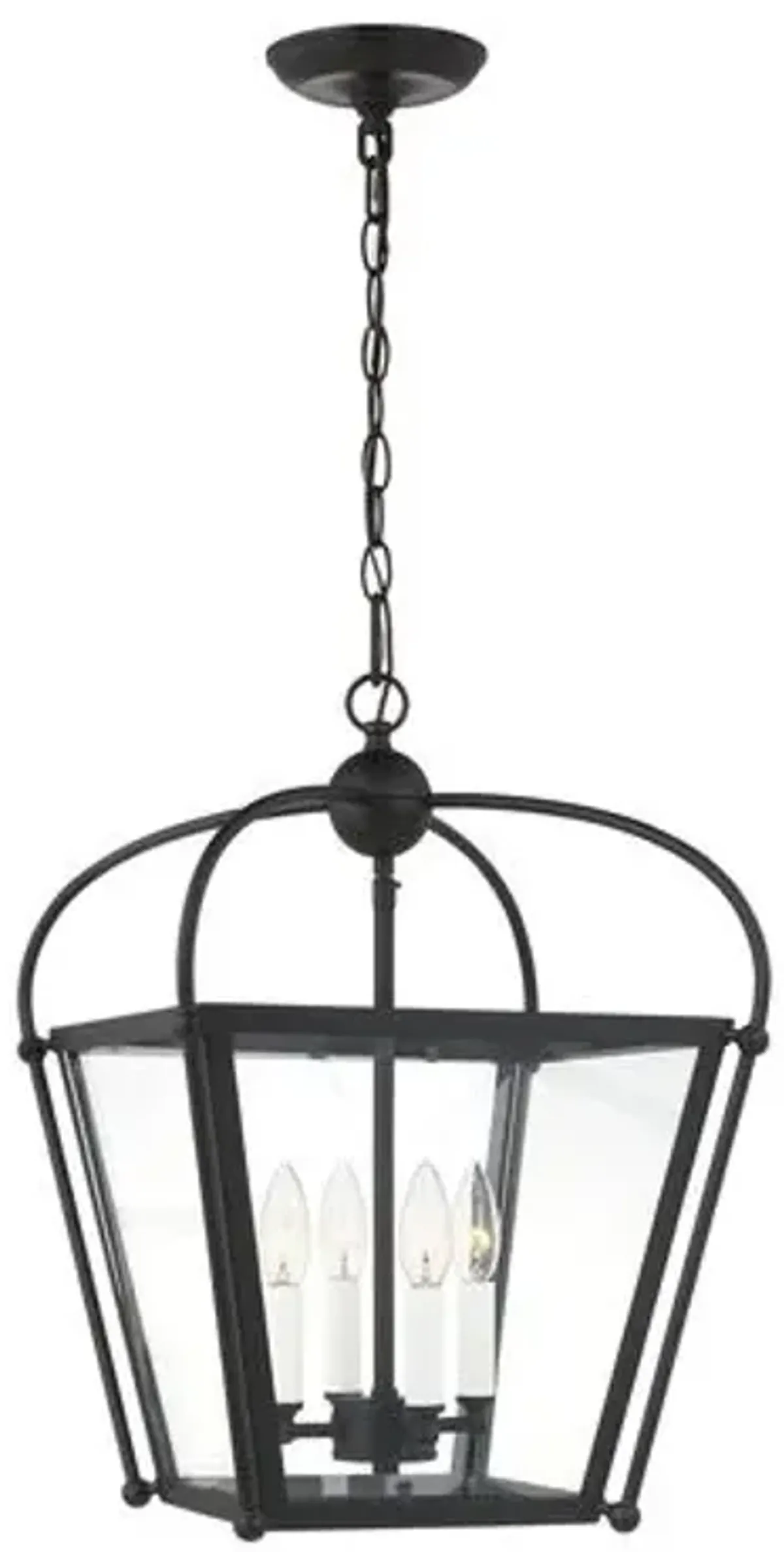 Visual Comfort - Charleston Small 4-Light Lantern - Black