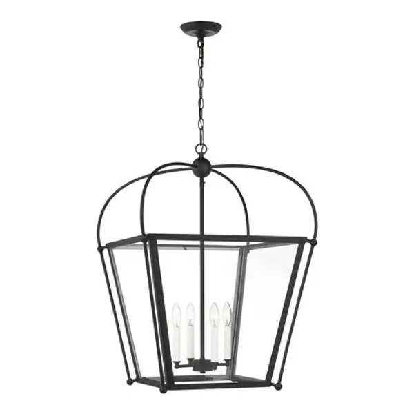 Visual Comfort - Charleston Medium 4-Light Lantern - Black