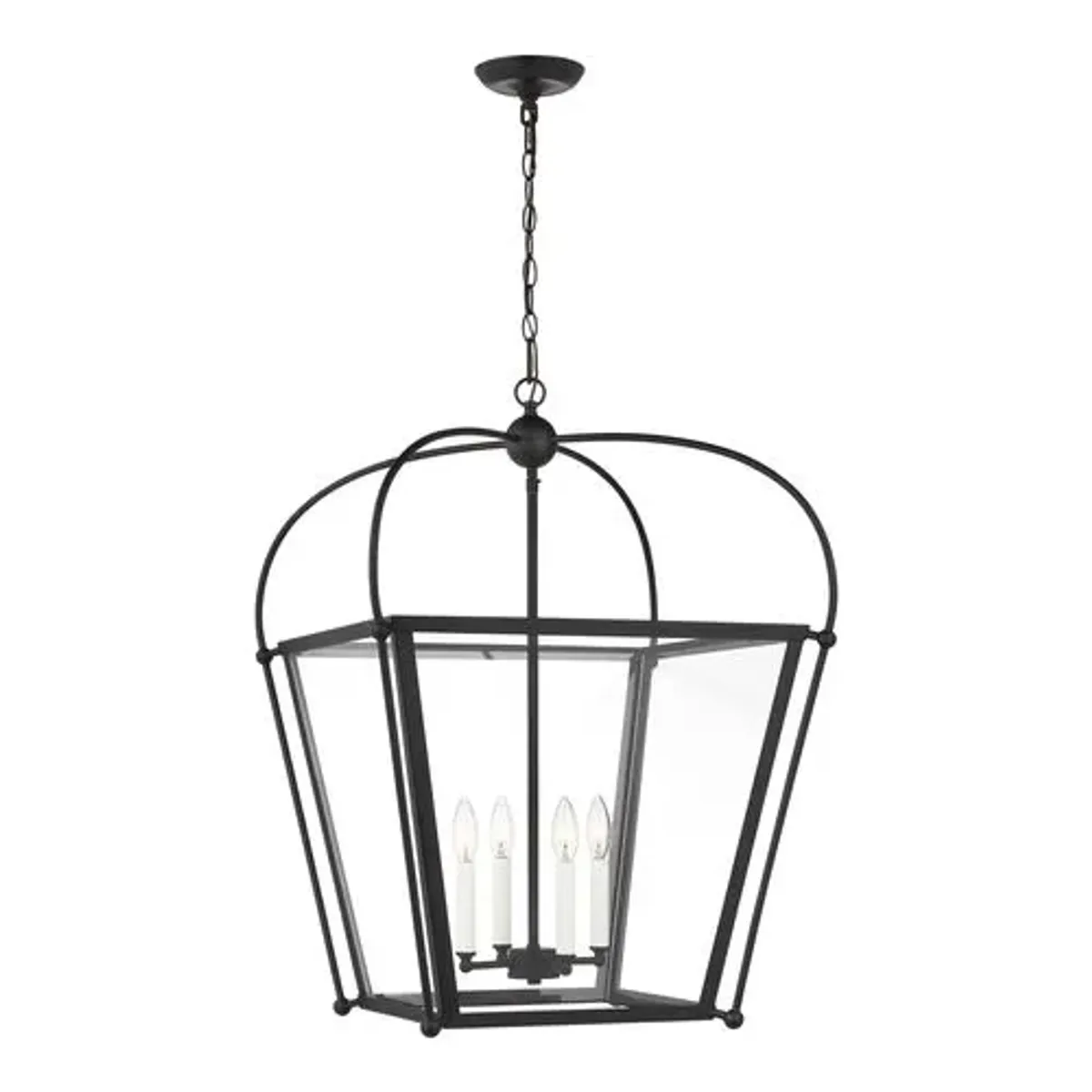 Visual Comfort - Charleston Medium 4-Light Lantern - Black