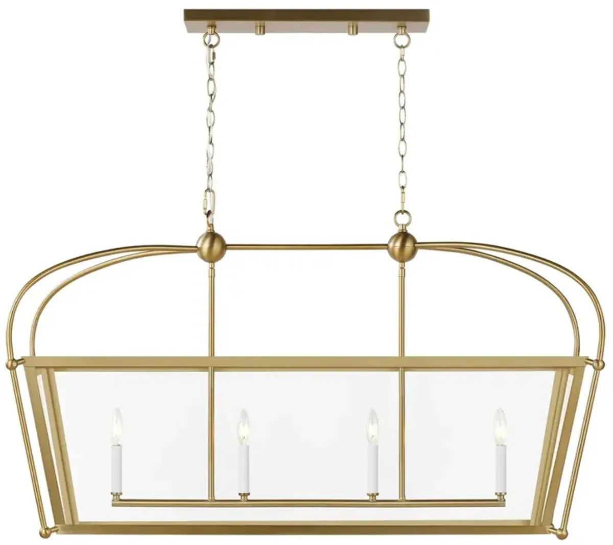 Visual Comfort - Charleston 4-Light Linear Lantern - Gold