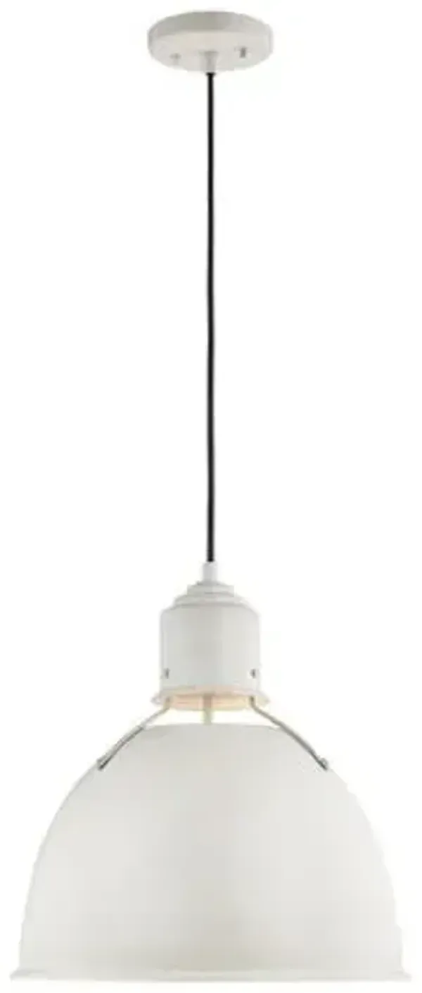 Visual Comfort - Huey Medium Pendant - White