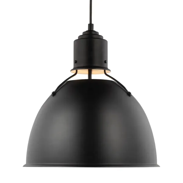 Visual Comfort - Huey Medium Pendant - Black
