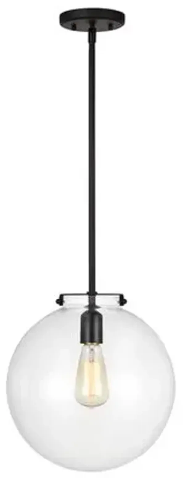 Visual Comfort - Kate Sphere Pendant - Black