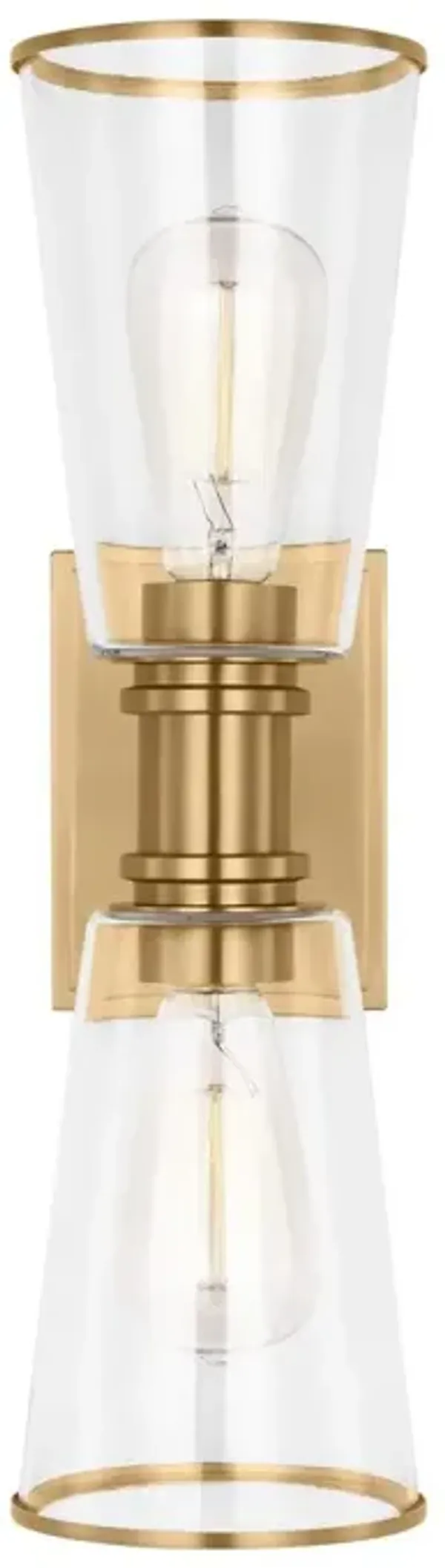 Visual Comfort - Alessa 2-Light Linear Vanity Wall Sconce - Gold