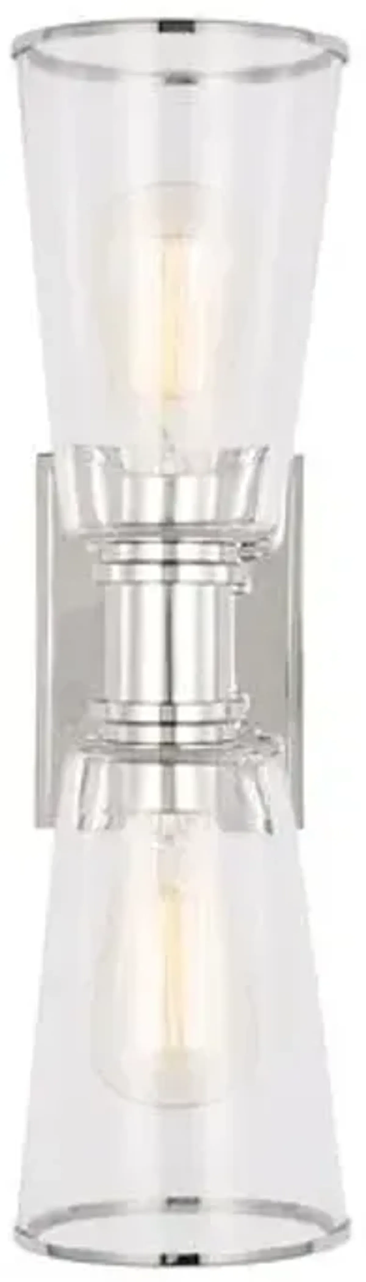 Visual Comfort - Alessa 2-Light Linear Vanity Wall Sconce - Clear