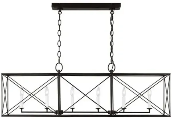 Visual Comfort - Beatrix Large Linear Lantern - Black