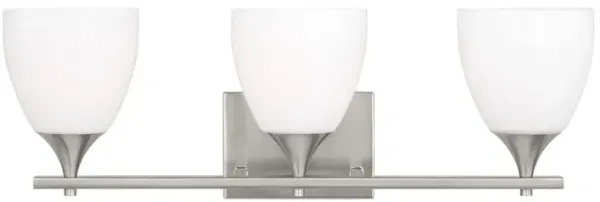 Toffino 3-Light Vanity, White Glass